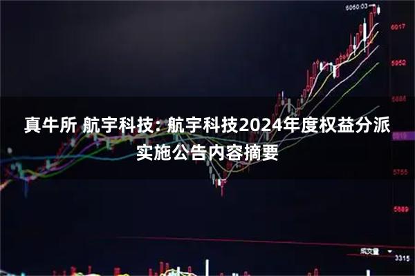 真牛所 航宇科技: 航宇科技2024年度权益分派实施公告内容摘要